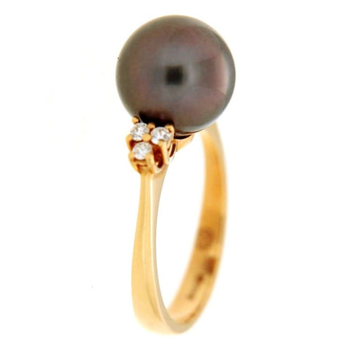 Bague Guidetti - Bague en or rose perle de Tahiti et diamants 58 Facettes G310