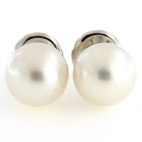 Boucles d'oreilles Guidetti - Boucles d’oreilles en or blanc avec perles australiennes 58 Facettes G1306