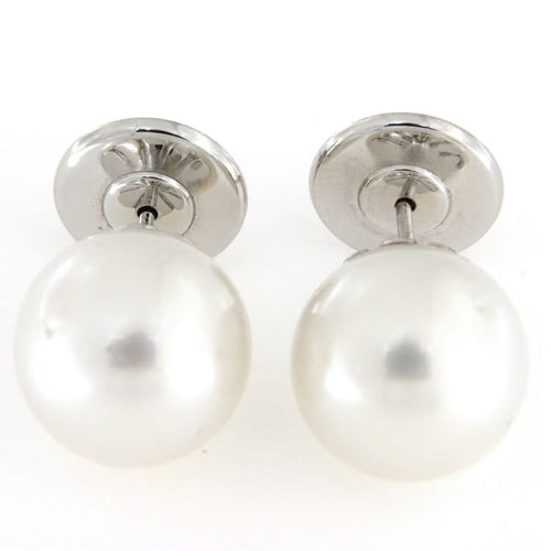 Boucles d'oreilles Guidetti - Boucles d’oreilles en or blanc avec perles australiennes 58 Facettes G1306