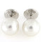 Boucles d'oreilles Guidetti - Boucles d’oreilles en or blanc avec perles australiennes 58 Facettes G1306