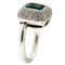 Bague Guidetti - Bague en or blanc, saphir central et diamants taille brillant 58 Facettes G321