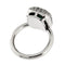 Bague Guidetti - Bague en or blanc, saphir central et diamants taille brillant 58 Facettes G321