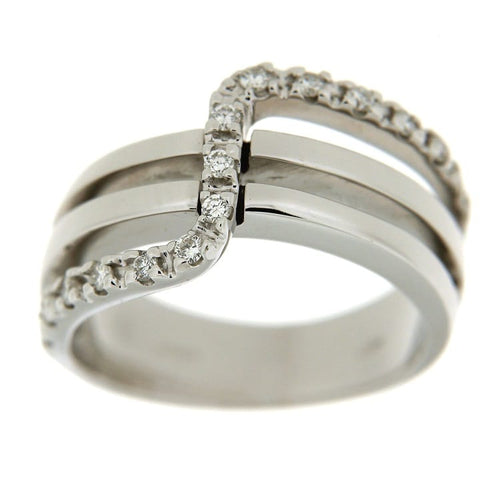 Bague Guidetti - Bague en or blanc avec diamants 0,30 ct 58 Facettes G1748