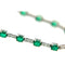 Bracelet Guidetti - Bracelet en or blanc avec diamants et émeraudes 58 Facettes G598