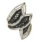 Bague Guidetti - Bague en or blanc et diamants blancs et noirs 58 Facettes G1842