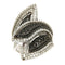 Bague Guidetti - Bague en or blanc et diamants blancs et noirs 58 Facettes G1842