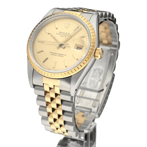 Montre Rolex Oyster Perpetual Date 15223 - Montre automatique en or/acier 58 Facettes ROL/OPD/291