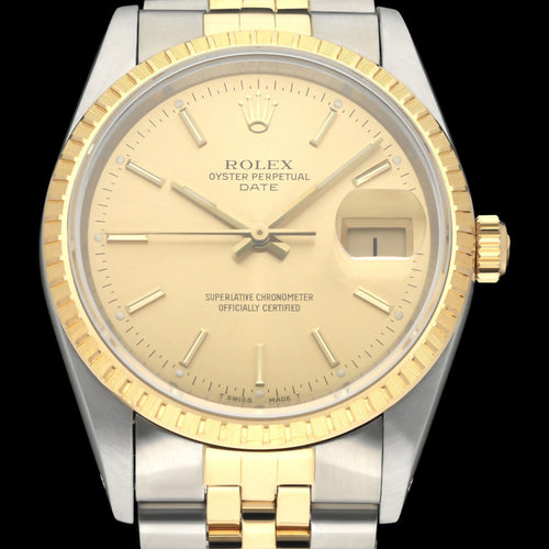 Montre Rolex Oyster Perpetual Date 15223 - Montre automatique en or/acier 58 Facettes ROL/OPD/291