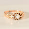 Bague 52 Solitaire ancien - Bague en or rose 585 avec diamant taille ancienne 58 Facettes HJ250185