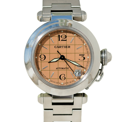 Montre Cartier Pasha de Cartier - Montre en acier, calibre 049 58 Facettes 3092