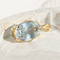 Pendentif Vintage - Pendentif en or jaune 14K avec aigue-marine de 40 ct 58 Facettes 3229-34