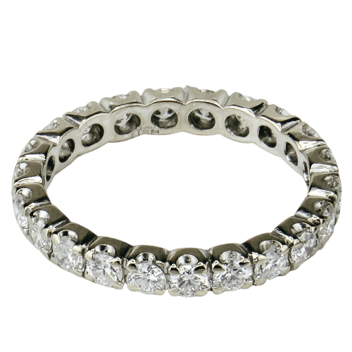Bague 50 Bague Mémoire en or blanc 750 58 Facettes 2525