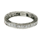 Bague 53 Vollmemory-Ring en or blanc 14K diamants 58 Facettes 2497