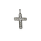 Pendentif Pendentif croix ancien en or blanc 14 carats et diamants 58 Facettes 2367