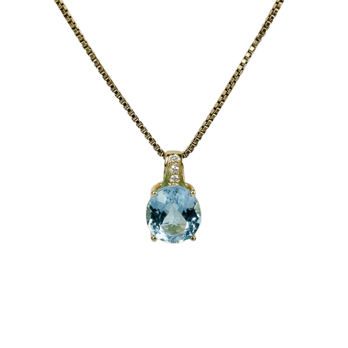 Pendentif Pendentif en or jaune 750 avec topaze 58 Facettes 2364