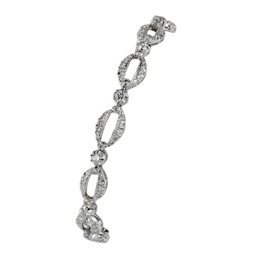 Bracelet Bracelet en or blanc 750 et diamants 58 Facettes 2512
