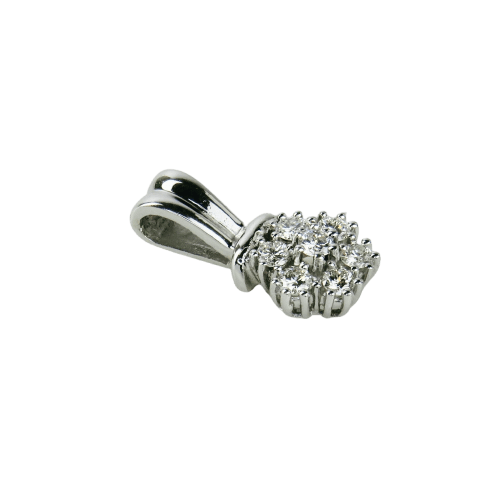 Pendentif Pendentif en or blanc et diamants 58 Facettes 2313