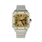 Montre Cartier Santos - Montre unisexe en or jaune 18K et acier, diamants 58 Facettes 2504