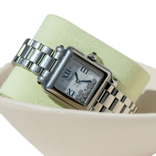 Montre Chopard Happy Diamonds Sport - Montre en acier inoxydable 58 Facettes 3075