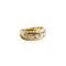 Bague 52.5 Bague en or jaune 18 carats aux diamants 58 Facettes 2974