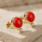 Boucles d'oreilles Honey Jewelry - Boucles d’oreilles corail en or jaune 14 carats 58 Facettes 2660