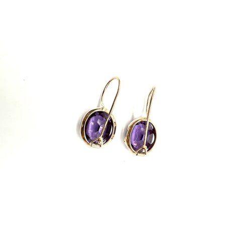 Boucles d'oreilles Boucles d'oreilles - Corindon synthétique en or rose 58 Facettes Z15B51676