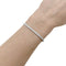 Bracelet Bracelet ligne en or blanc 750 serti de diamants taille brillant 58 Facettes 35336