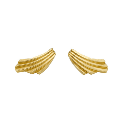 Boucles d'oreilles Lalaounis Drapé - Boucles d’oreilles en or jaune 750 58 Facettes 31141