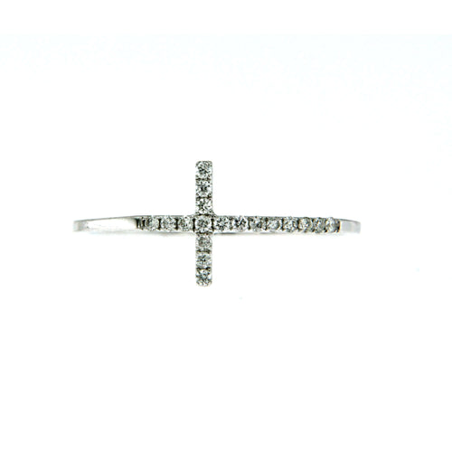 Bague 52 Bague design contemporaine en or blanc 18 carats et diamants 58 Facettes