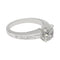 Bague 51 Bague solitaire en platine 950 avec diamant 1,52 ct et baguettes 58 Facettes 31937