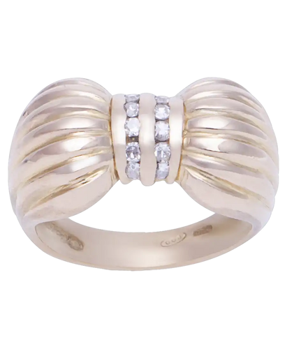Bague 50 Nœud Papillon - Bague en or jaune 18K et diamants 58 Facettes BO200191/NŒUDPAPILLON