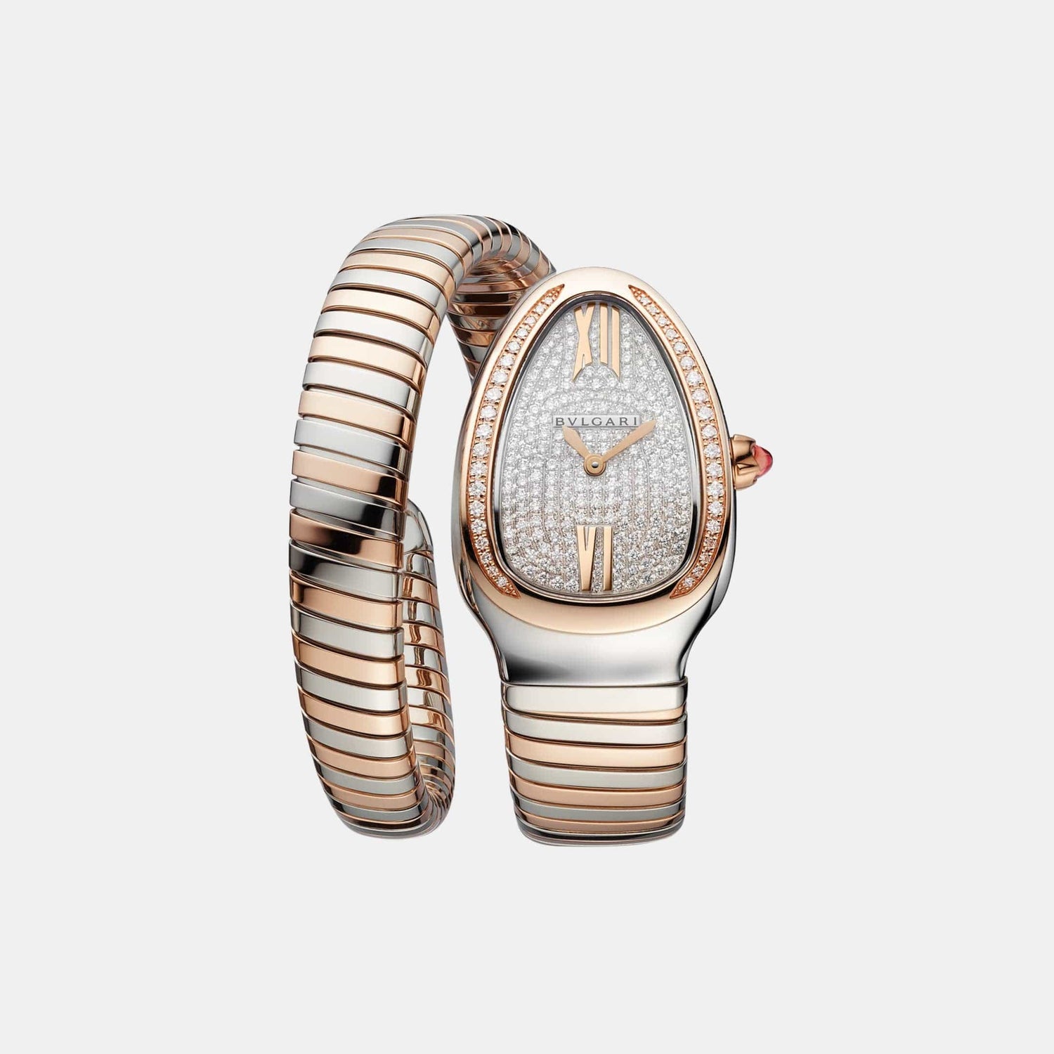 Montre Serpenti Tubogas Or blanc Diamant