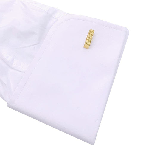 Boutons de manchette Hermès - Boutons de manchette en or jaune 750 guilloché 58 Facettes 33317