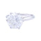 Bague 50 Solitaire - Bague en platine et or blanc avec diamant 2,30 ct 58 Facettes 32182