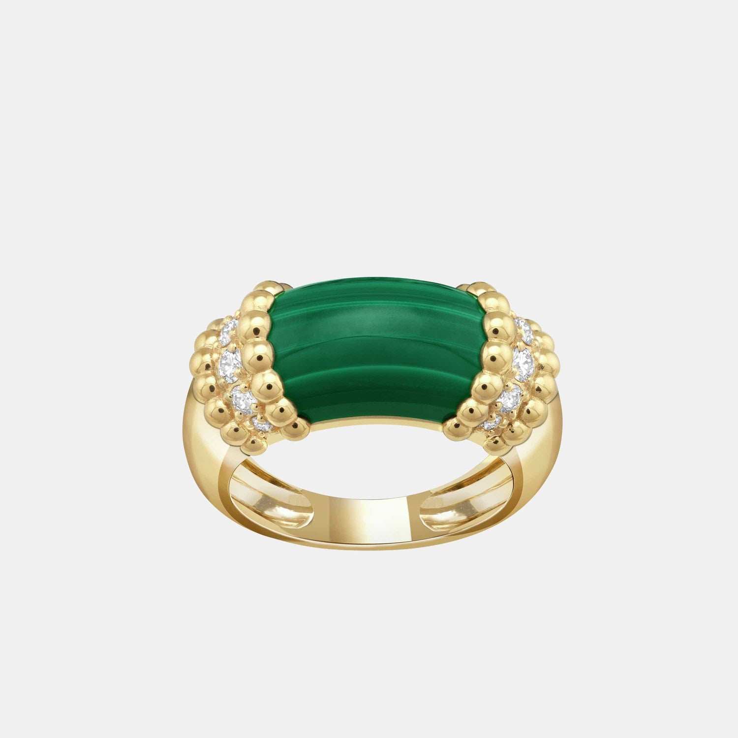 Bague Perlée Or jaune Diamant 0.29ct