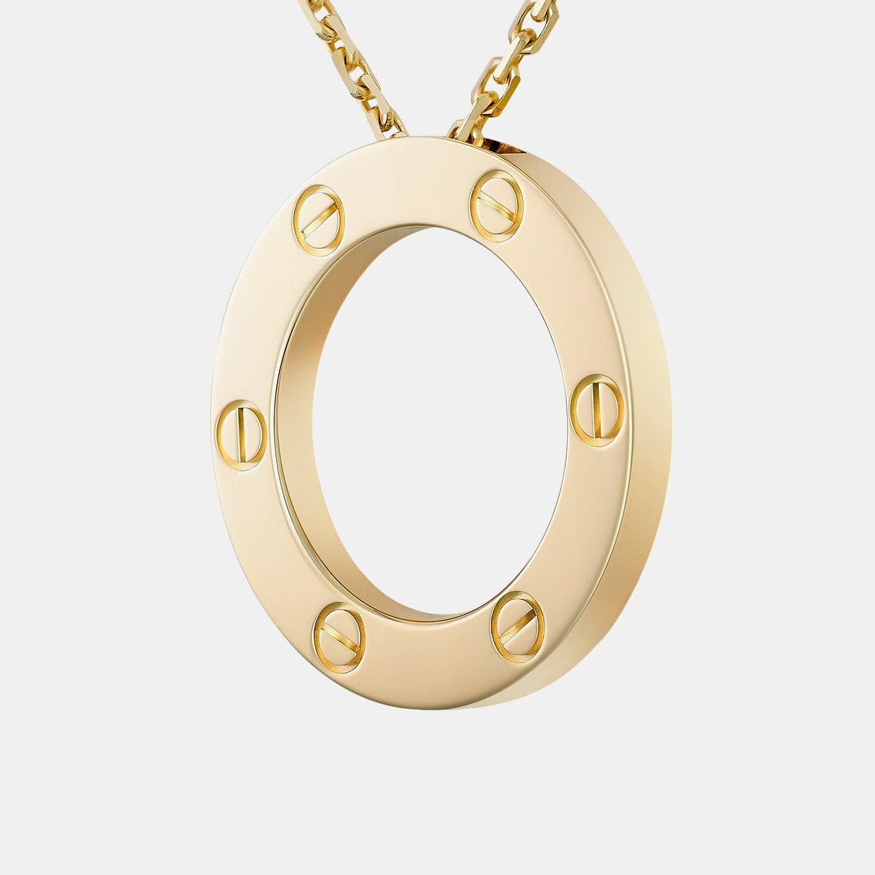 Collier Love Or jaune 