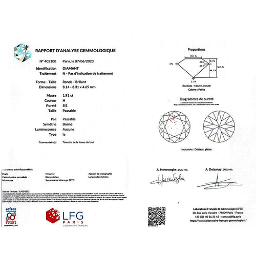 Bague 54 Bague solitaire en platine 950 et or 750 sertie d’un diamant 58 Facettes 32709