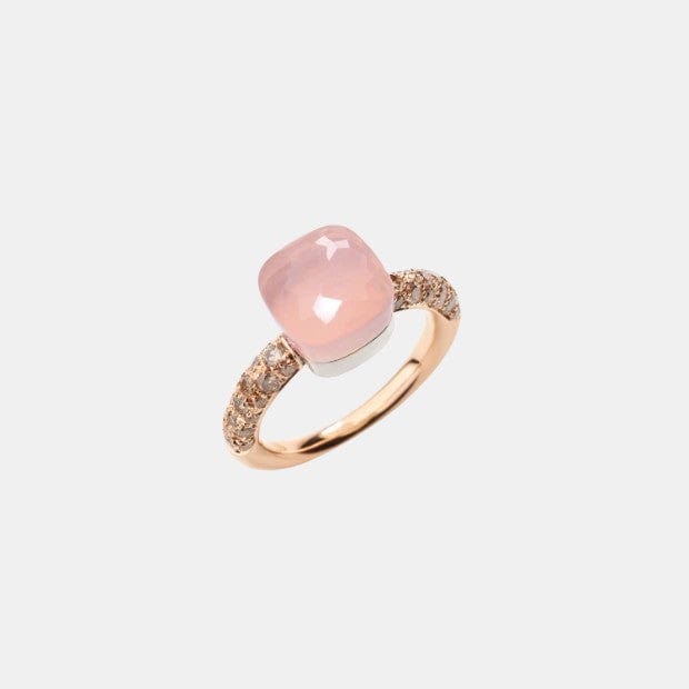 Bague Nudo Or rose Quartz
