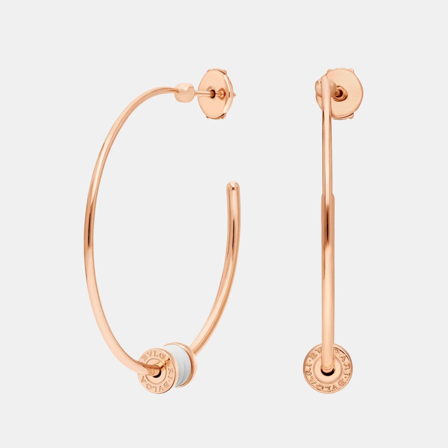 Boucles d'oreilles B.Zero1 Or blanc 