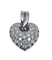Pendentif Pendentif coeur or blanc 29 diamants 58 Facettes AB311