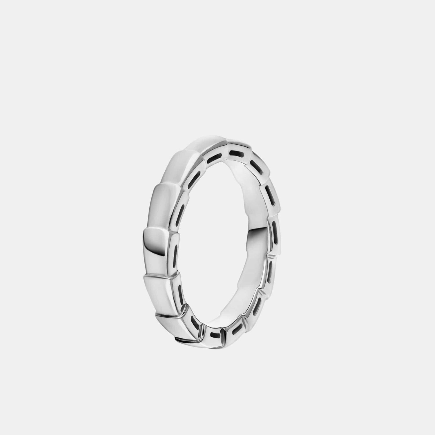 Bague Serpenti Viper Or blanc 