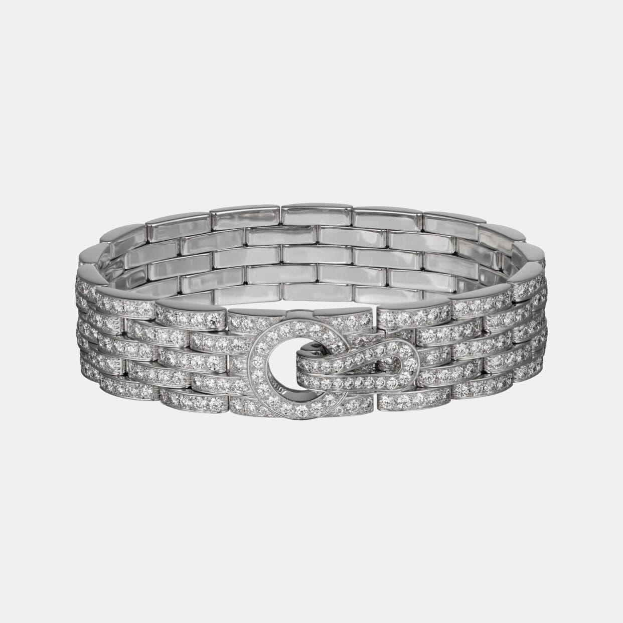 Bracelet Agrafe Or blanc Diamant