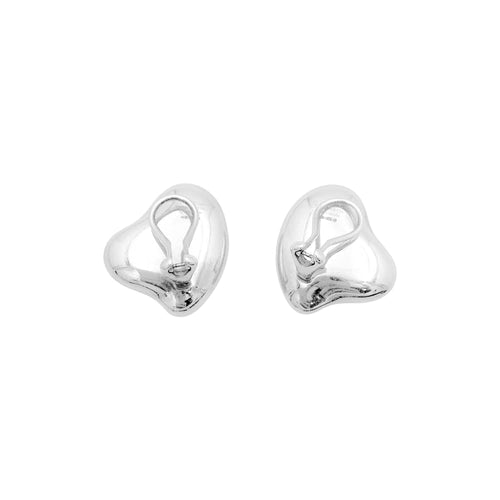 Boucles d'oreilles Tiffany & Co x Elsa Peretti - Boucles d’oreilles « Cœur Bean » en argent 925 58 Facettes 35091