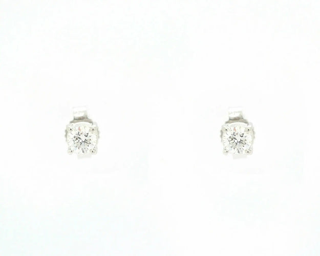Boucles d'oreilles Boucles d’oreilles puces point de lumière en or blanc 18 carats et diamants 58 Facettes 10691