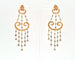 Boucles d'oreilles Boucles d’oreilles en or rose 18 ct avec diamants blancs et noirs 58 Facettes 8910