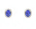 Boucles d'oreilles Boucles d’oreilles en or blanc 18 carats avec tanzanites et diamants 58 Facettes 12247