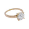 Bague 53 Bague solitaire en or rose 18K avec diamant 1,56 ct 58 Facettes 32362