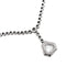 Collier Collier cravate rivière en or blanc 750 serti de diamants 58 Facettes 25379