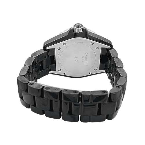 Montre Chanel J12 - Montre en céramique noire et acier 58 Facettes 34277
