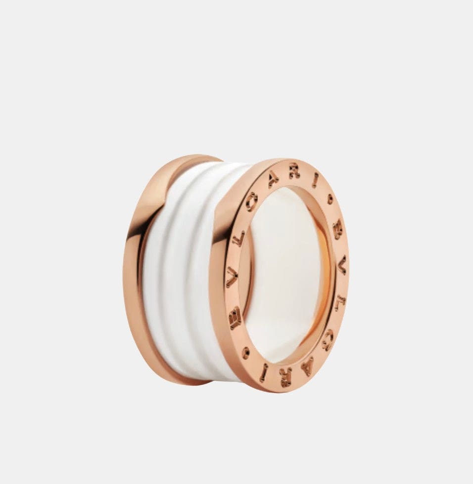 Bague B.Zero1 Or blanc 